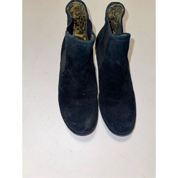 Fly London Fly Long Bagu Wedge Chelsea Boot Women's Size‎ 37 Black A28 - Picture 2 of 8